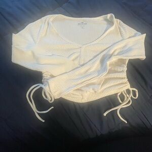 Hollister Cream Crop Top